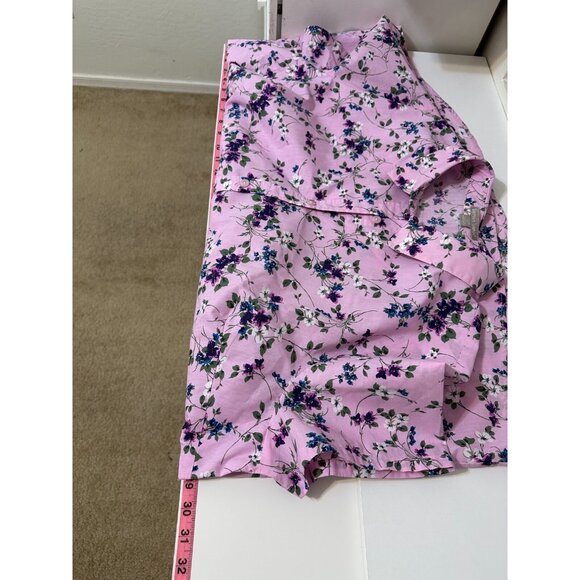 Woman Within Floral Button Up Collared Top Sz 2X Spring Bloomcore Easter Travel - Picture 7 of 14